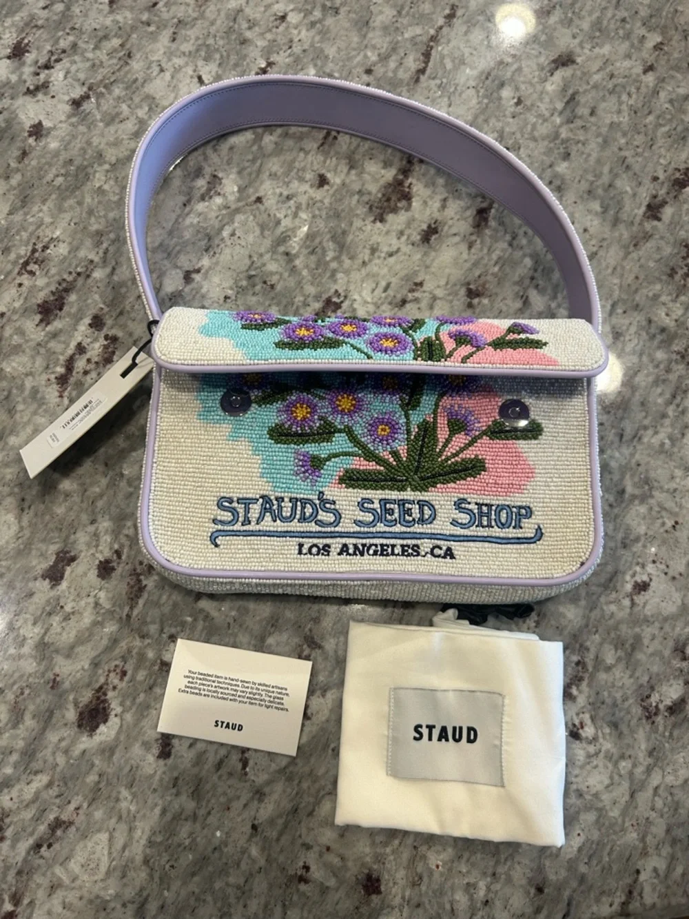 STAUD California Astor Beaded Bag - Picture 4 of 4